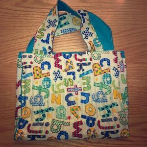 Handmade Quilted Art Travel Carrier Kit Alphabet